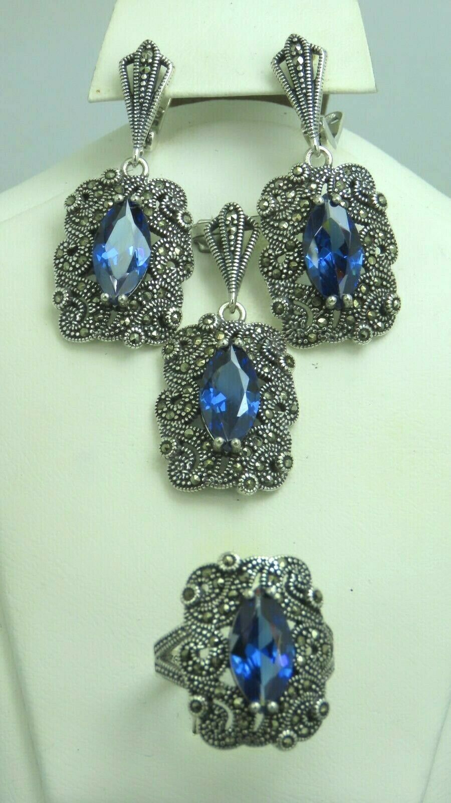 U7 Turkish Jewelry Blue Stone Earrings Wholesale Gold/silver Color  Statement Bohemian Drop Earrings For Women E693 - Dangle Earrings -  AliExpress